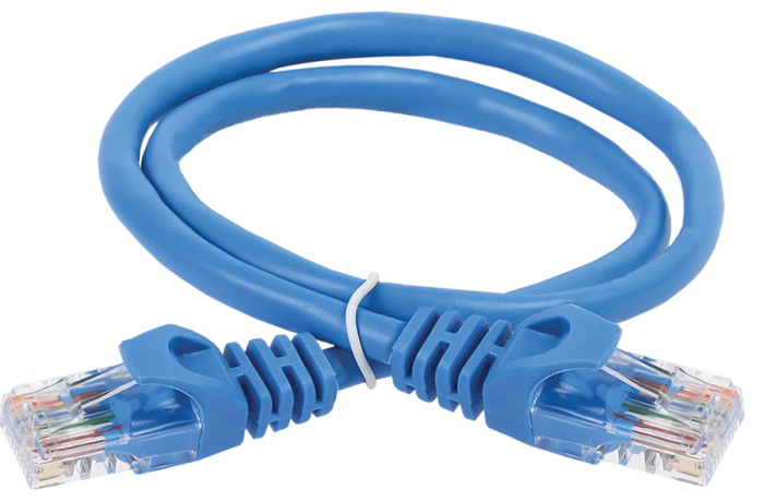 ITK Коммутационный шнур (патч-корд) кат.5E UTP PVC 10м синий | PC03-C5EU-10M