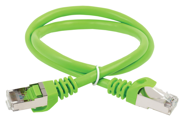 ITK Коммутационный шнур (патч-корд) кат.5E FTP LSZH 7м зеленый | PC02-C5EFL-7M