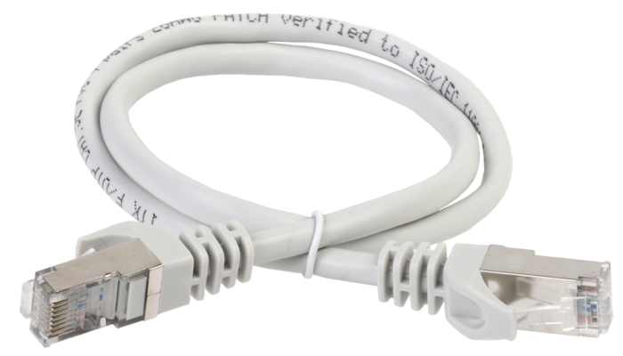 ITK Коммутационный шнур (патч-корд) кат.6 FTP 5м серый | PC01-C6F-5M