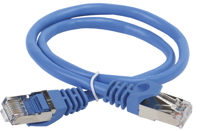 ITK Коммутационный шнур (патч-корд) кат.6 FTP PVC 7м синий | PC03-C6F-7M