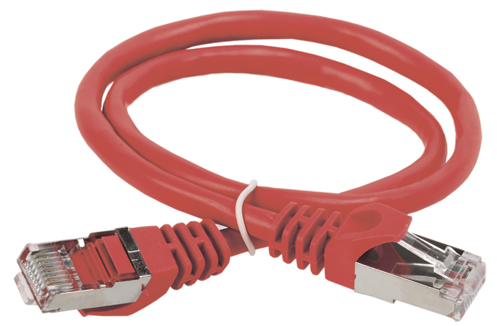 ITK Коммутационный шнур (патч-корд) кат.6 FTP PVC 7м красный | PC04-C6F-7M